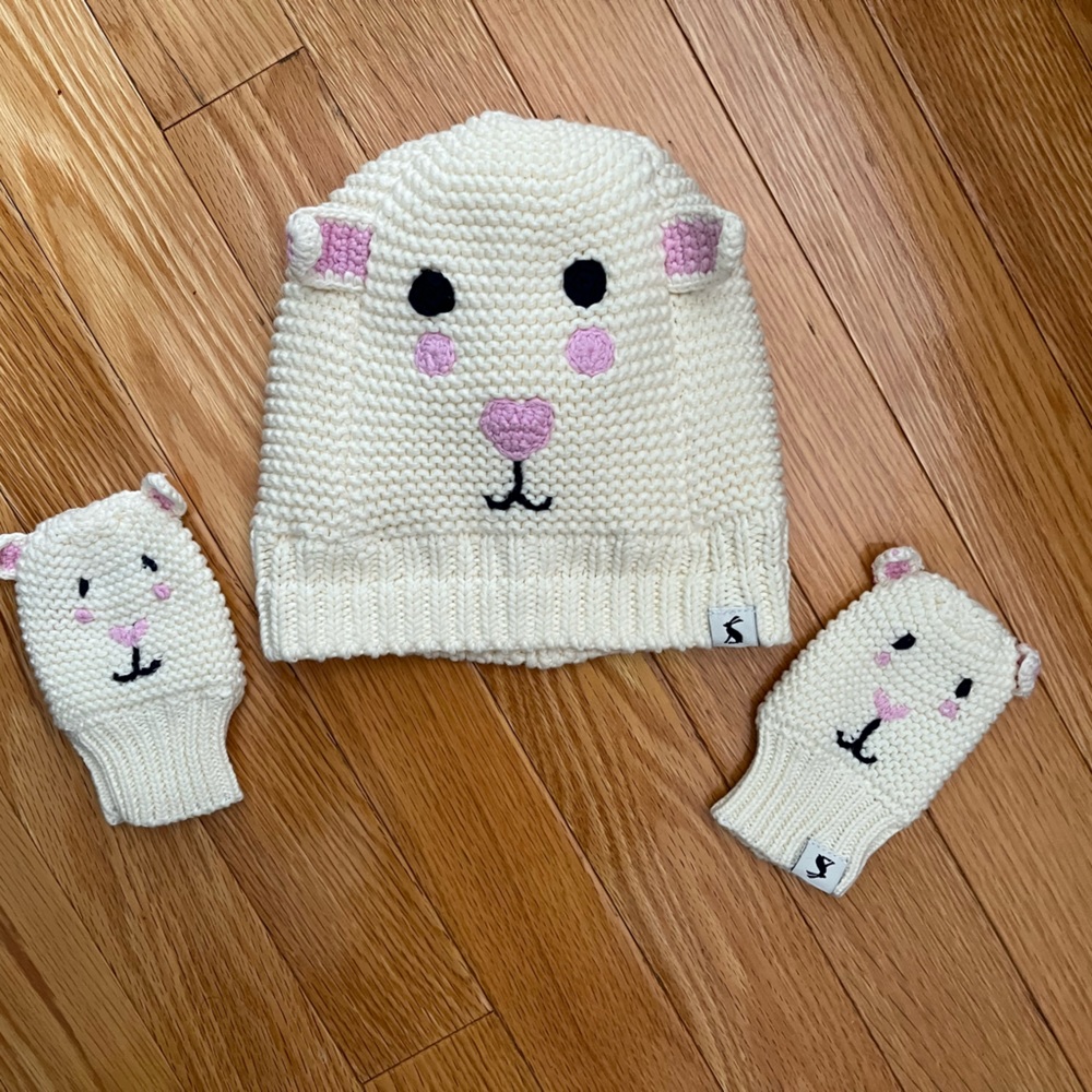 Joules Hat & Mitten Set